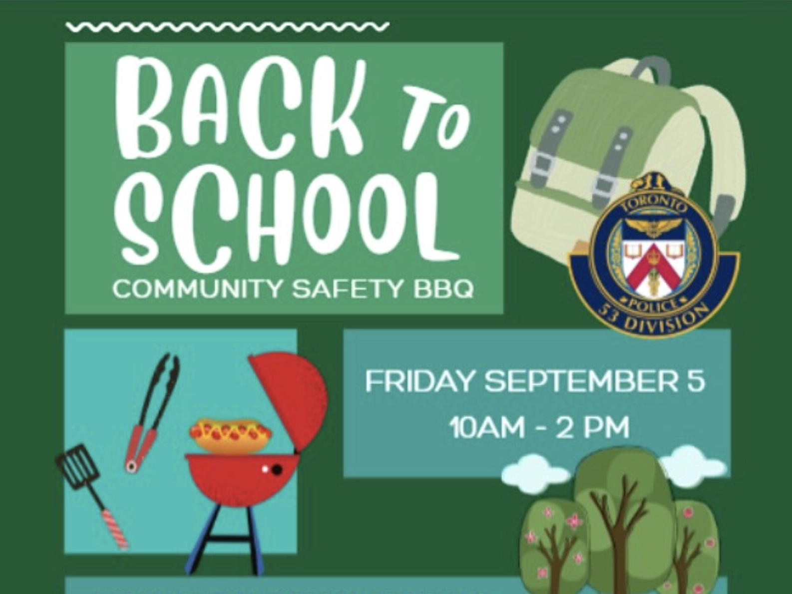 Back to school community safety BBQ